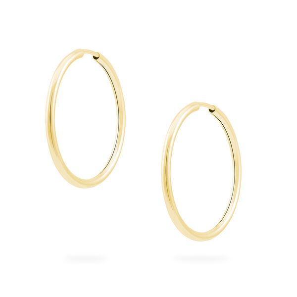 Boucles d'oreilles 54 mm cerceau en or jaune
