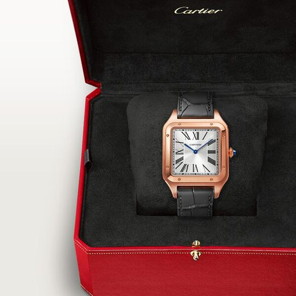 Santos-Dumont Extra Large Manual 47 mm X 34 mm Rose Gold