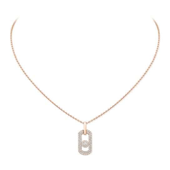 Messika So Move Rose Gold and Diamond Pav&eacute; Pendant image number 0