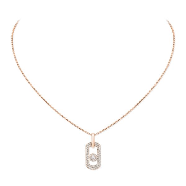 So Move Rose Gold and Diamond Pav&eacute; Pendant