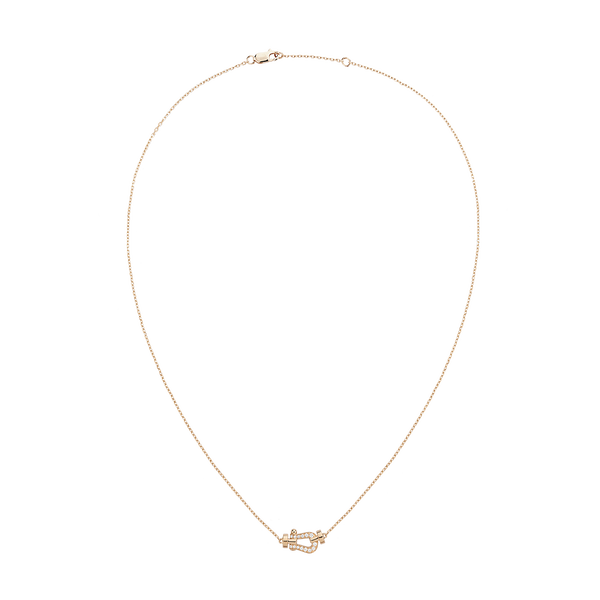 Force 10 Small Rose Gold and Diamond Pavé Pendant