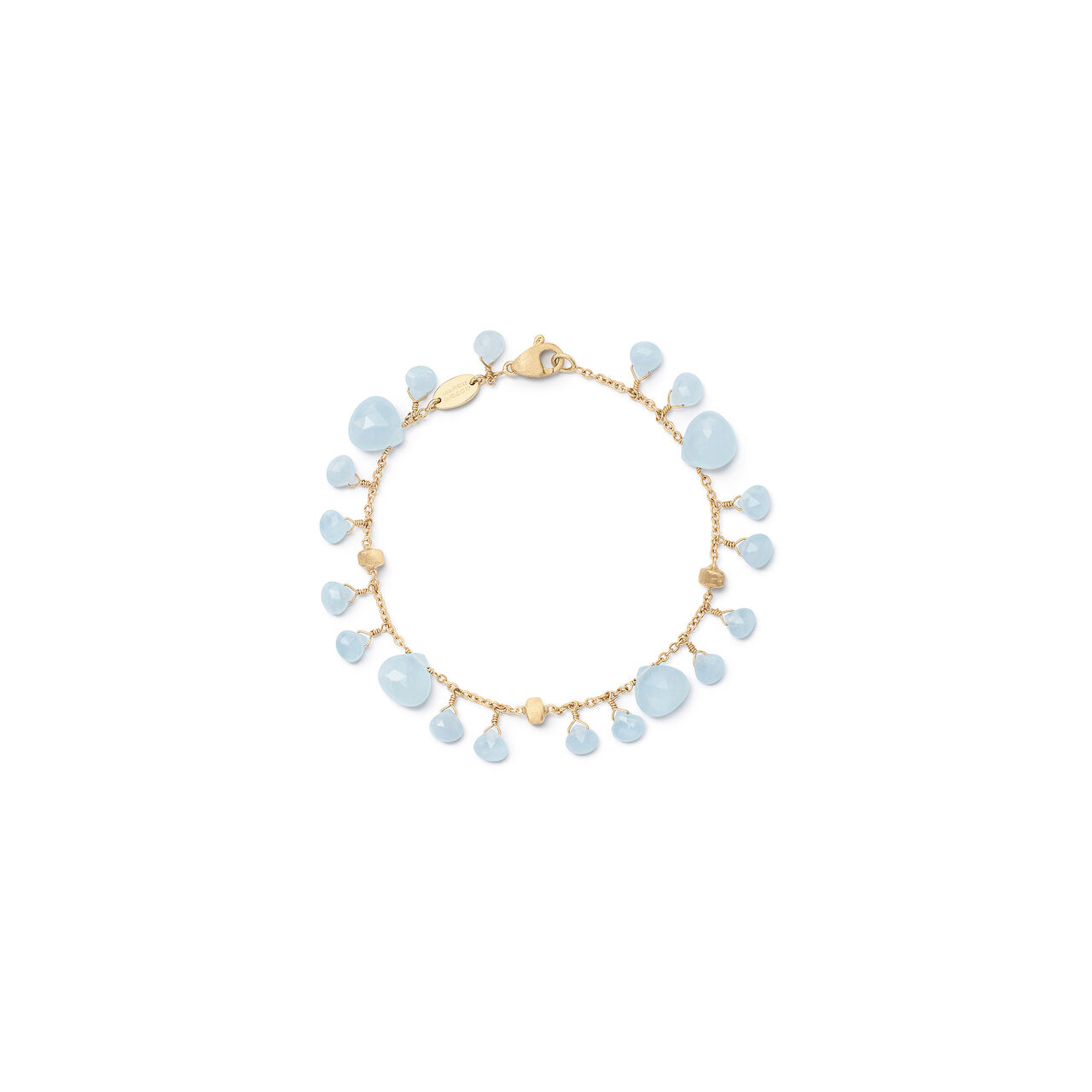 Paradise Yellow Gold and Aquamarine Bracelet image number 0