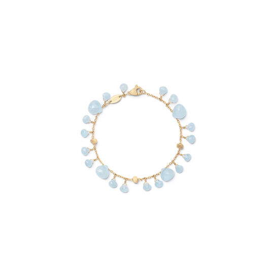 Paradise Yellow Gold and Aquamarine Bracelet image number 0