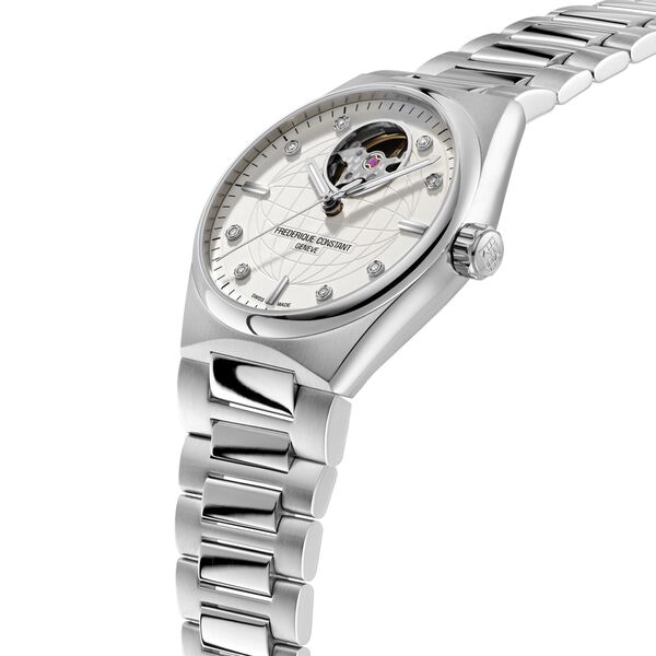 Highlife Automatic Heart Beat 34 mm Stainless Steel and Diamond