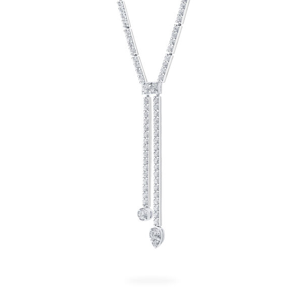 Collier lariat en diamants