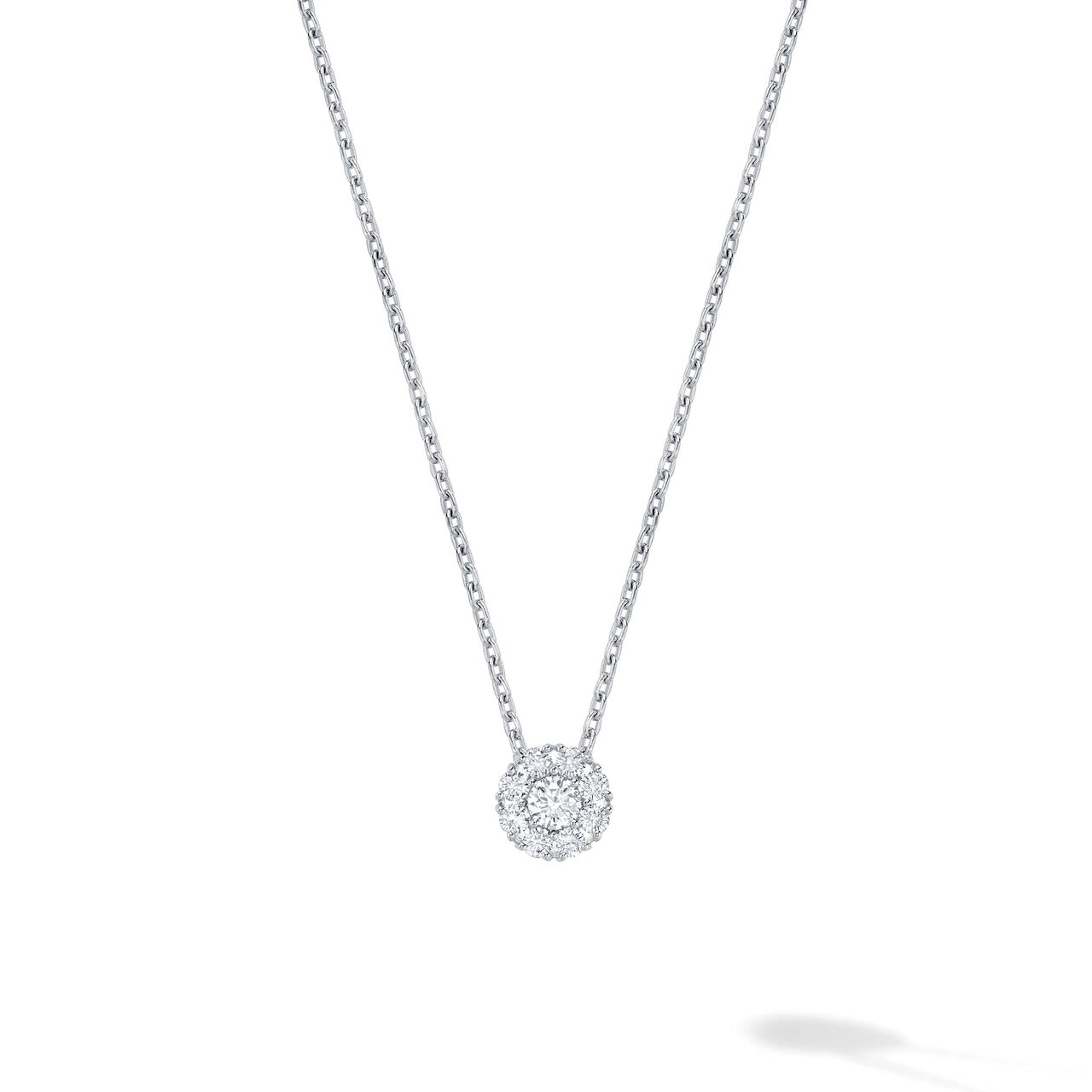 bijoux birks snowflake round diamond pendant image number 0