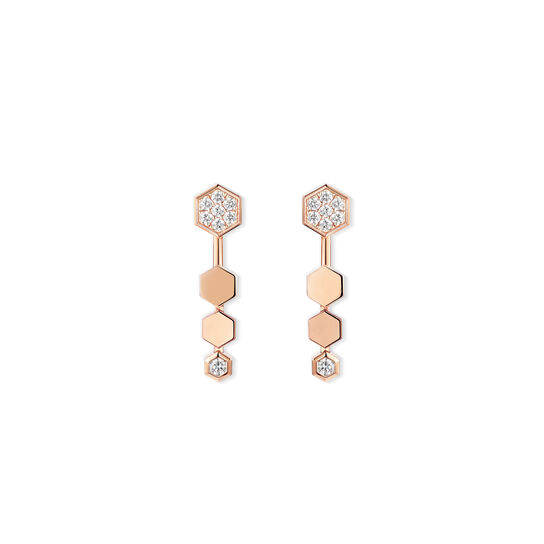 Chaumet Bee De Chaumet Rose Gold and Diamond Drop Earrings 85202 image number 0
