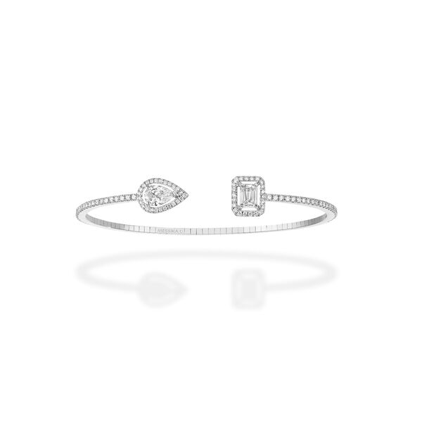 My Twin White Gold and Diamond Pavé Bangle 1.45ct