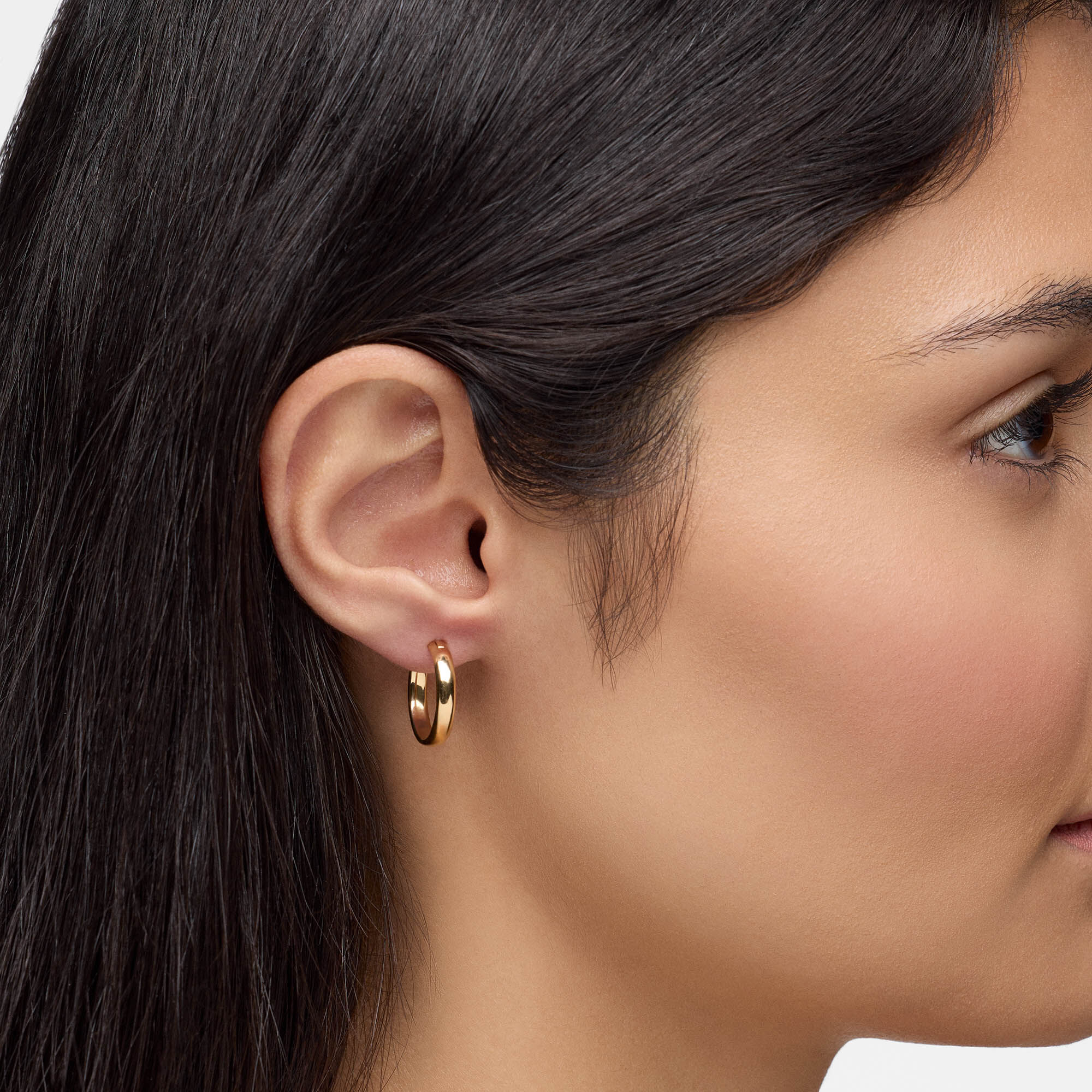 Yellow Gold Huggie Earrings