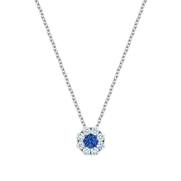 Pendentif en saphir et diamants