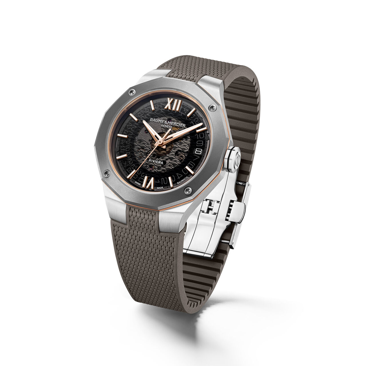 /Baume & Mercier M0A10720 Riviera Automatic 39 mm Stainless Steel Side image number 2