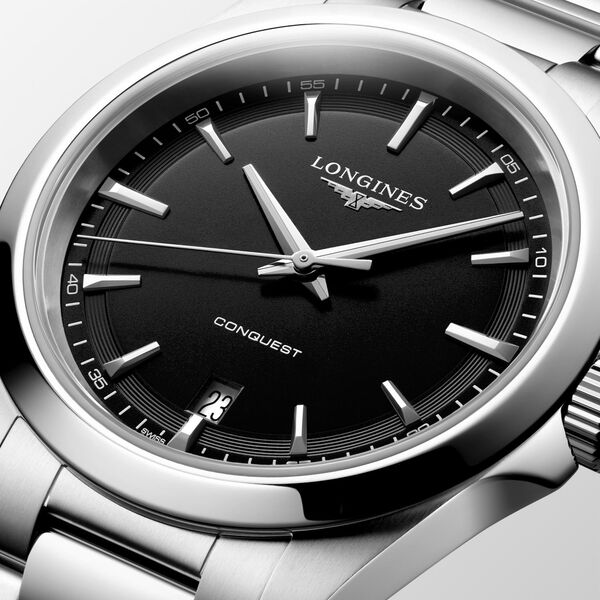 Conquest Quartz 38 mm Stainless Steel