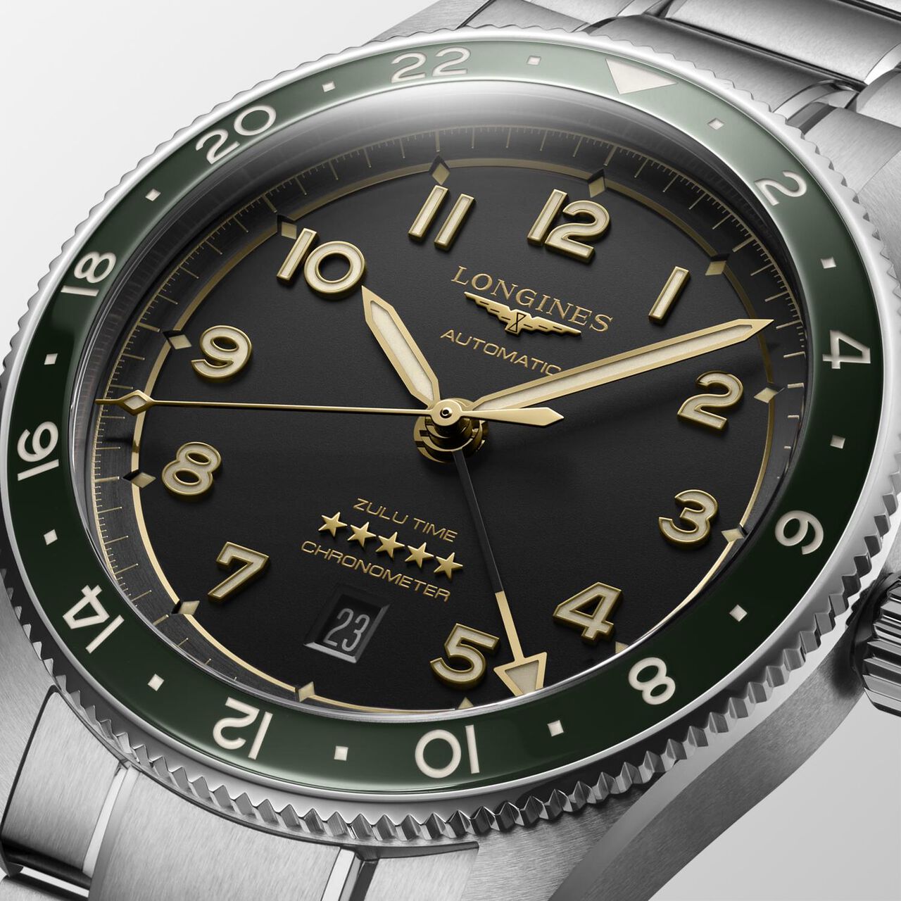 Longines Spirit Zulu Time Automatic GMT 42 mm Stainless Steel L3.812.4.63.6 Dial image number 3