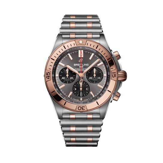 maison birks breitling chronomat b01 42 steel 18kt rose gold anthracite ub0134101b1u1 image number 0