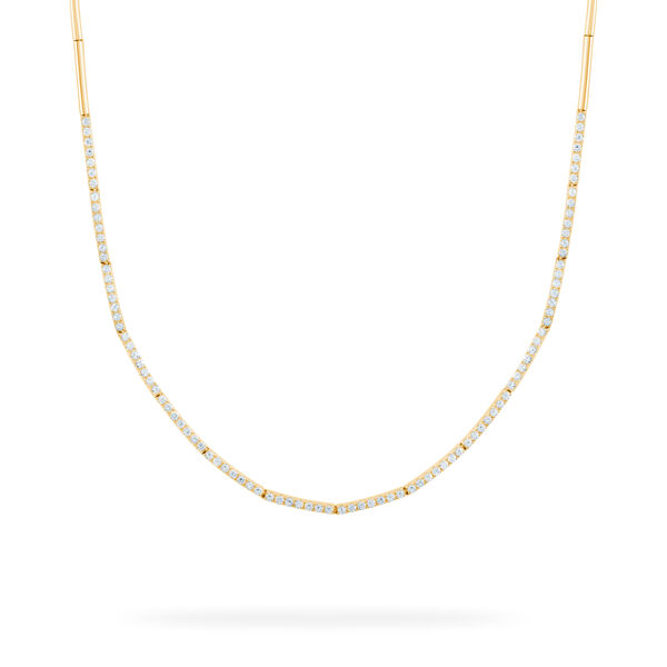 Yellow Gold and Diamond Riviera Necklace