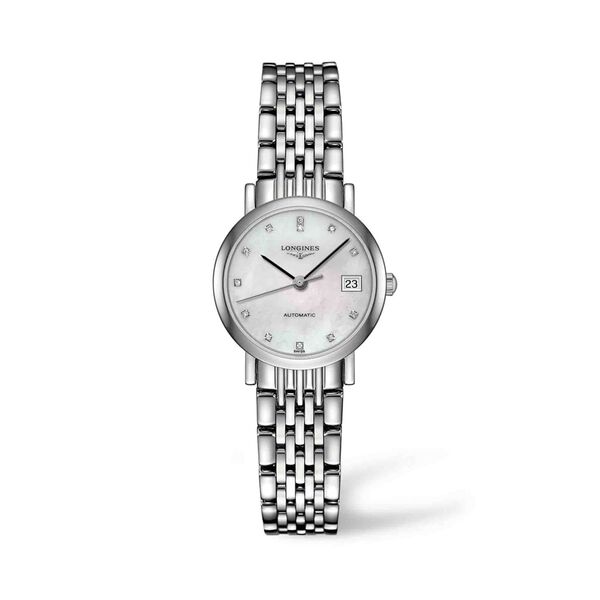 The Longines Elegant Collection Automatic 26 mm Stainless Steel & Diamond