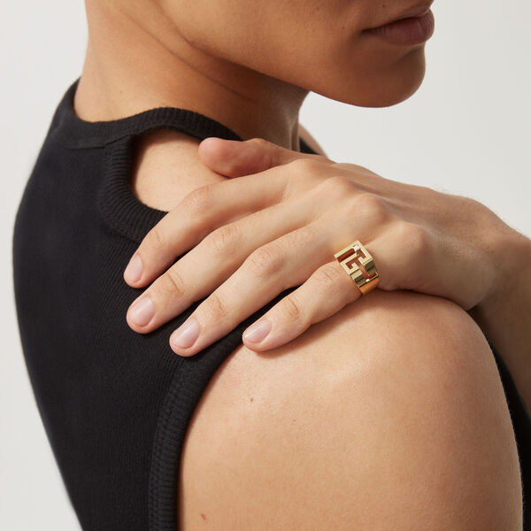 Bague Labyrinth PB en or jaune et diamant