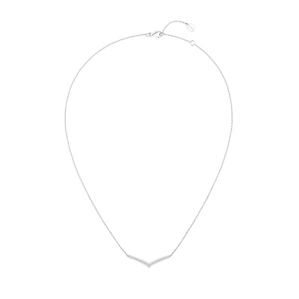 Pendentif Josephine Aigrette en or blanc avec pavé de diamants