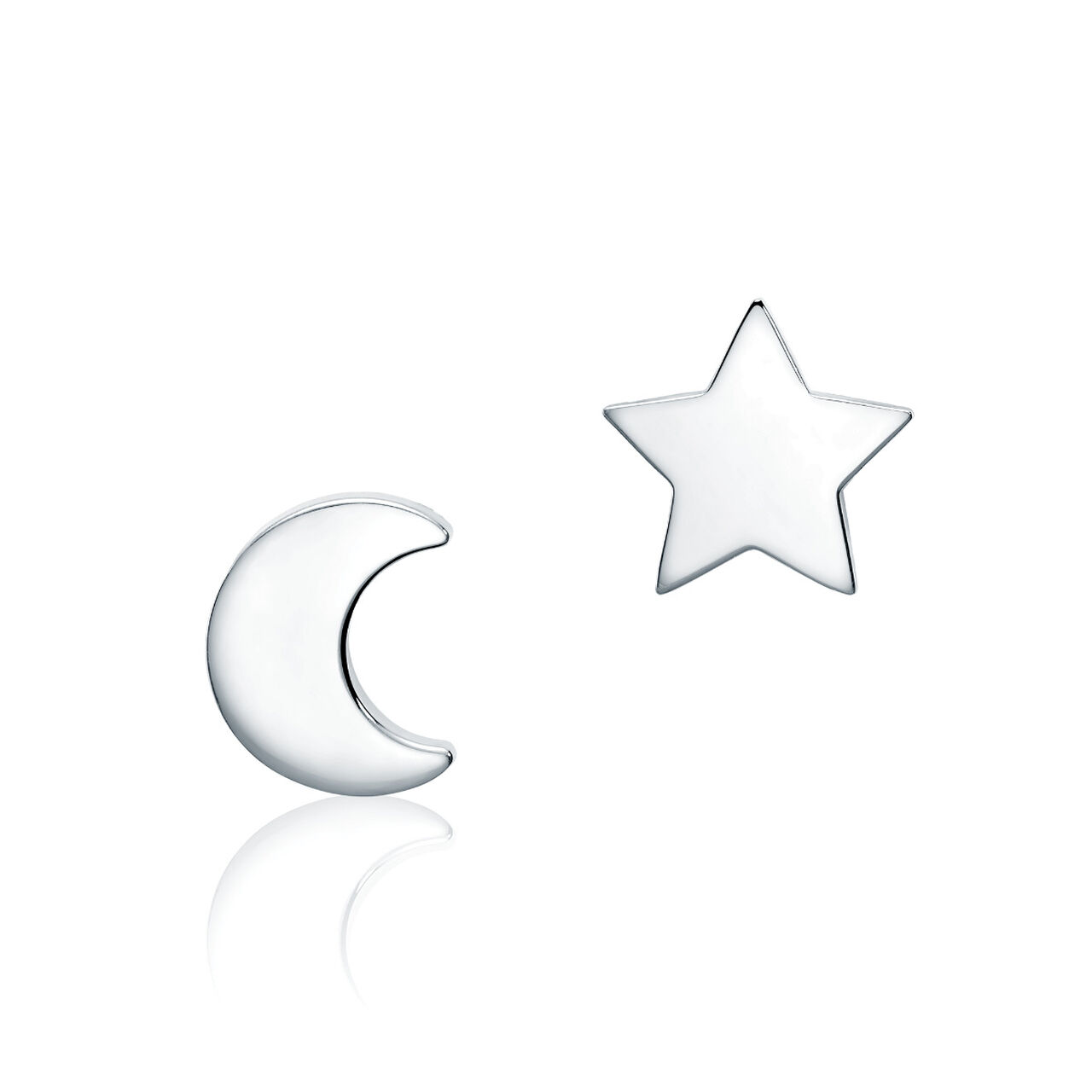 Boucle d'oreille unique sur clou étoile en argent pour enfants image number 2