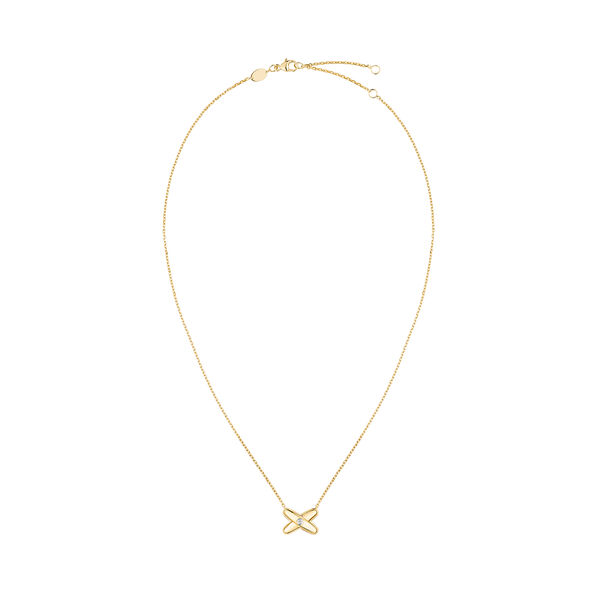 Jeux De Liens Yellow Gold and Diamond Pendant
