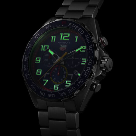 TAG Heuer Formula 1 Red Bull Racing Quartz Chronograph 43 mm Stainless Steel Dark image number 6
