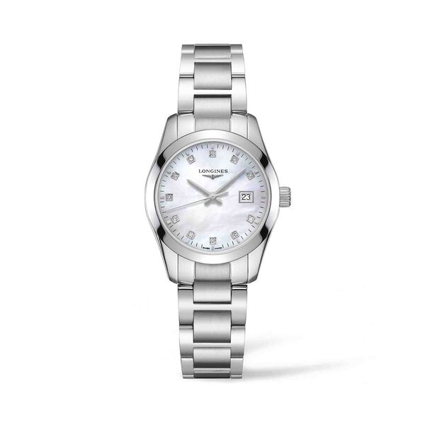 Conquest Classic Quartz 29 mm Stainless Steel & Diamond
