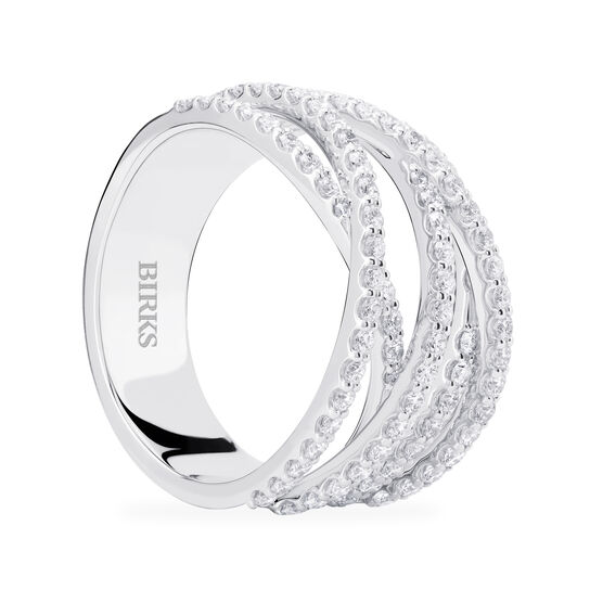 Birks RosÃ©e Du Matin Medium Diamond White Gold Ring image number 3