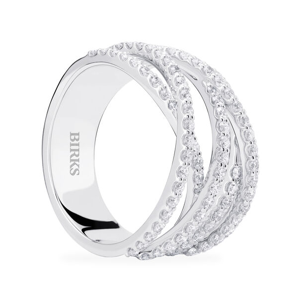 Bague en diamants et or blanc, moyenne