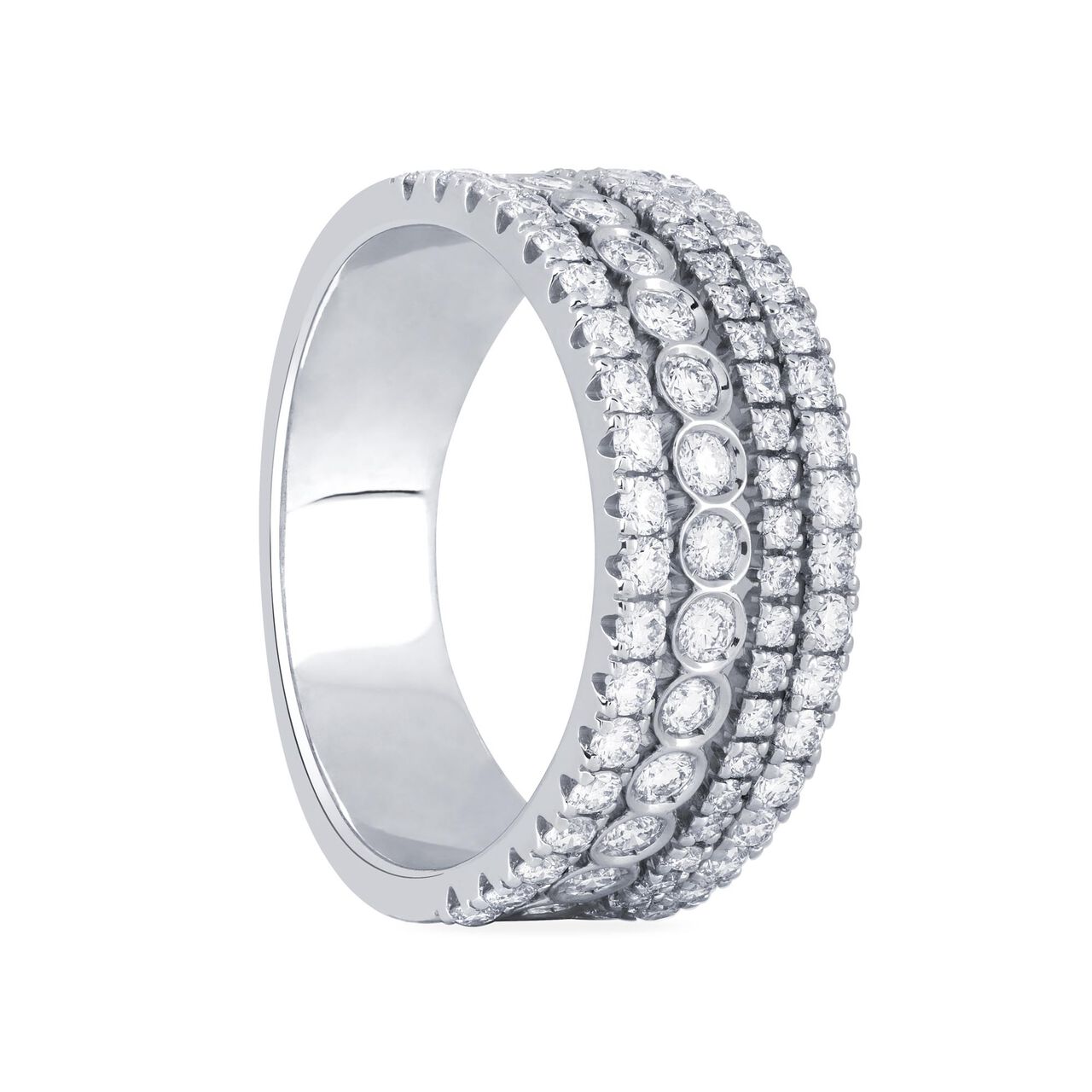 Bague fine en diamants image number 2