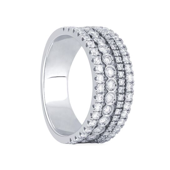 Bague fine en diamants image number 2