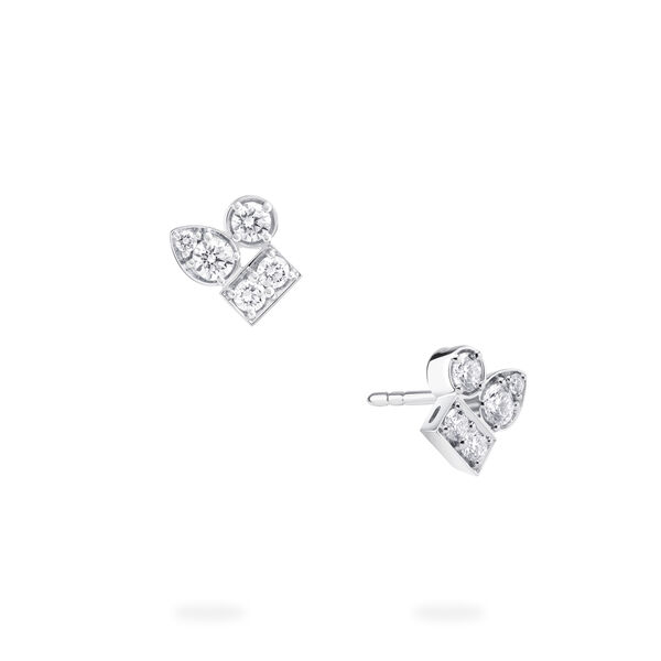 Boucles d'oreilles courtes en diamants