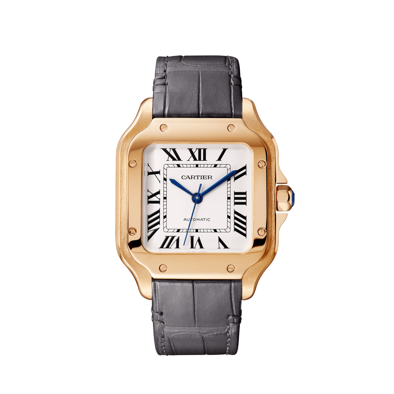 Santos de Cartier 35 mm automatique en or rose moyen modèle image number 0