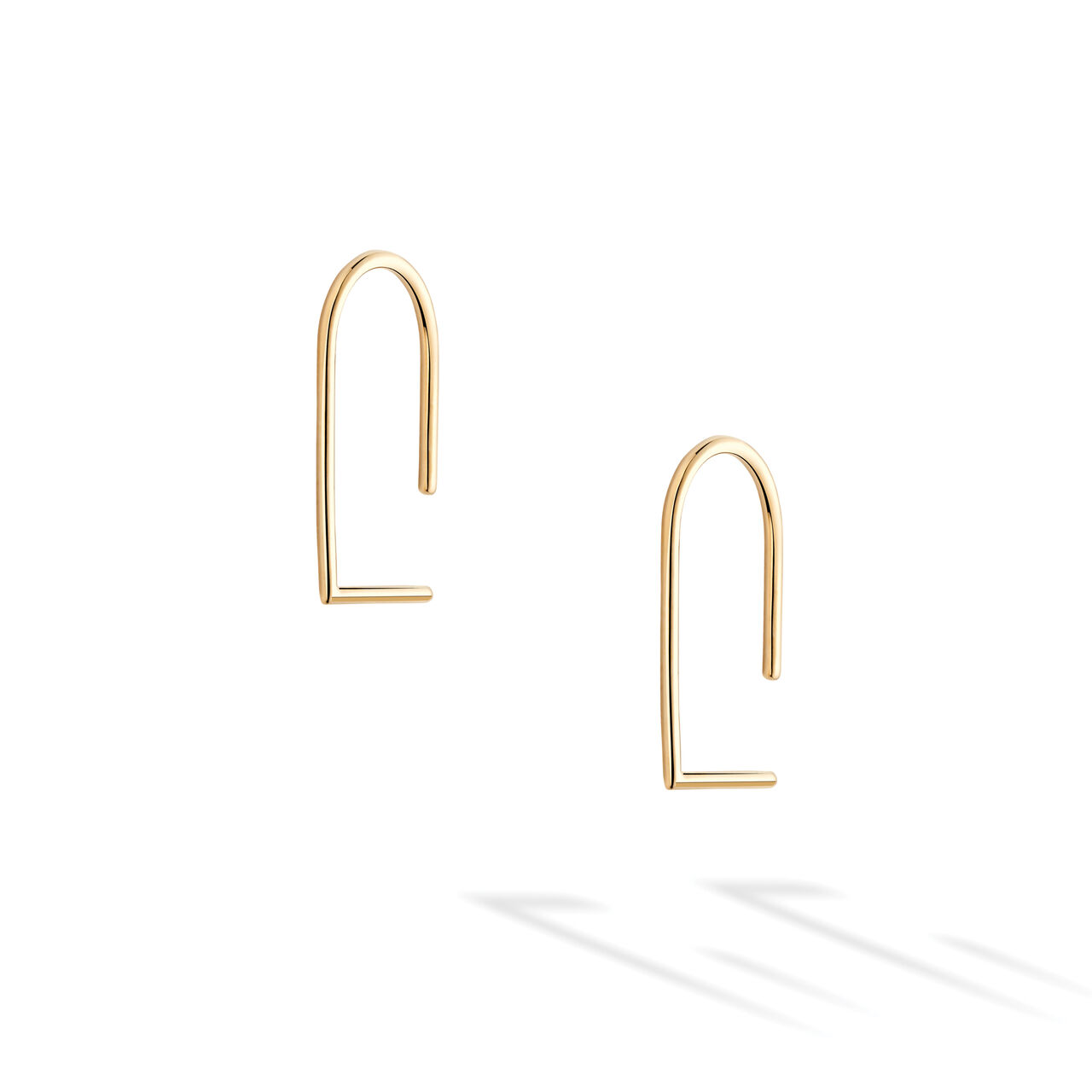 Birks Essentials Yellow Gold Wire Earrings image number 2