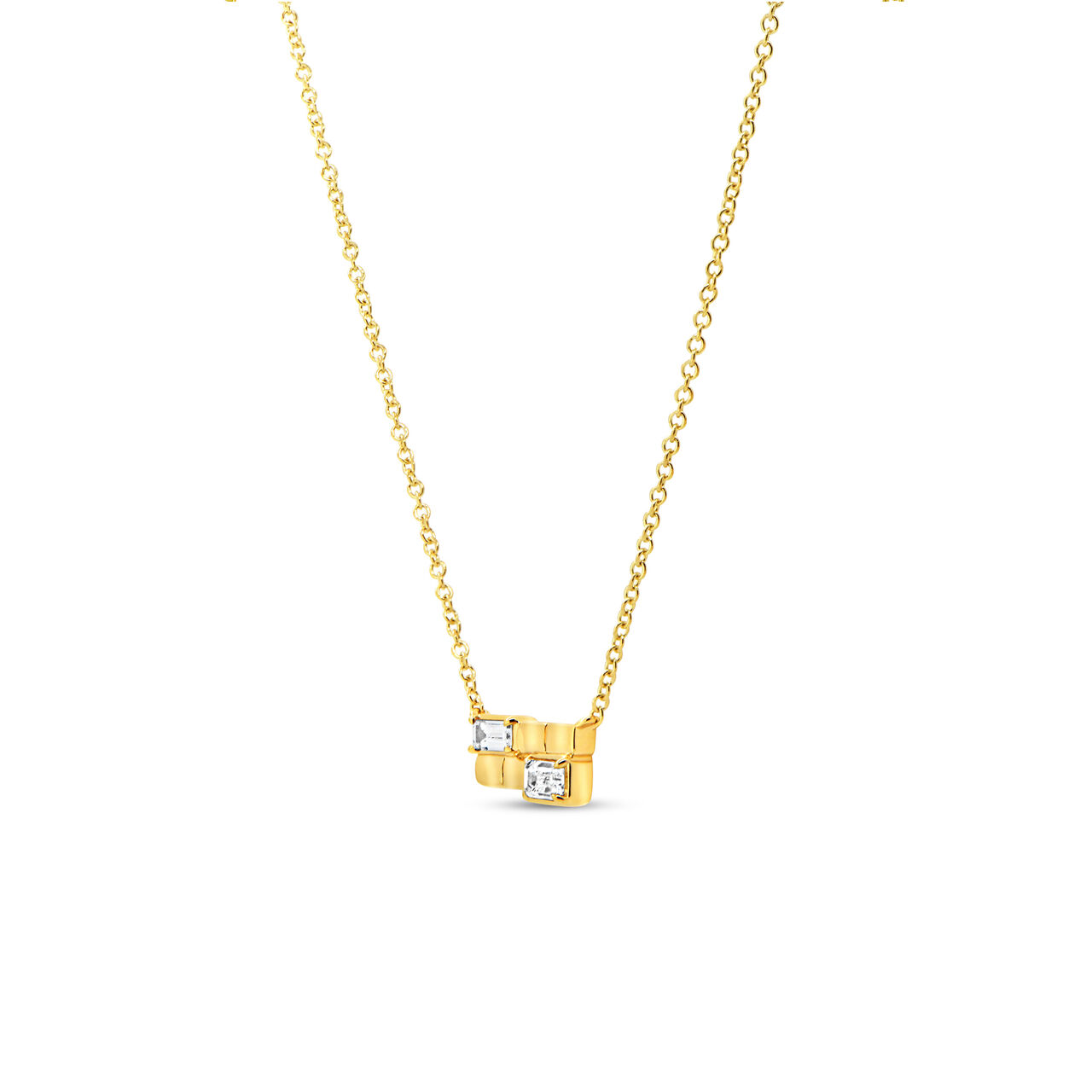 Uneek Alexandria Yellow Gold and Diamond Pendant NK1175 image number 1