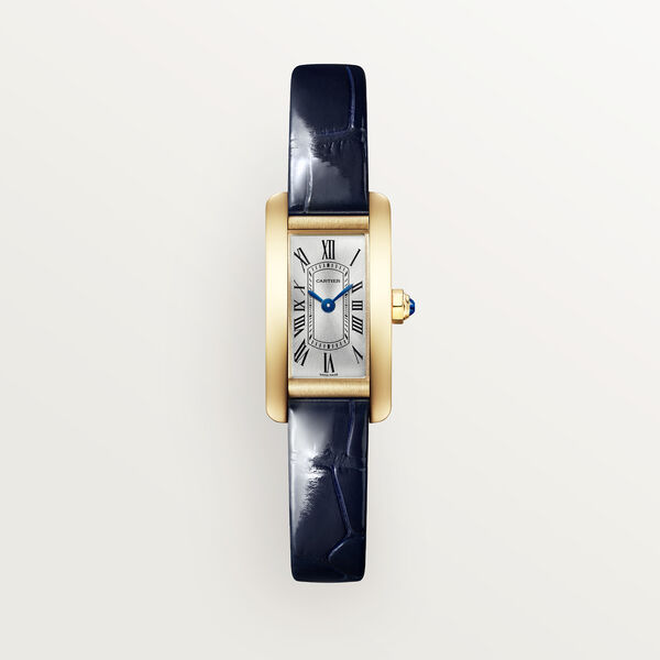Tank Am&eacute;ricaine Mini Quartz 28 X 15 mm Yellow Gold