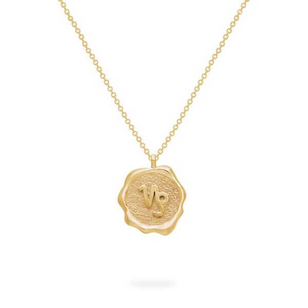 Pendentif Capricorne du zodiaque en or jaune