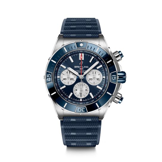 breitling-super-chronomat-b01-44-steel-blue-ab0136161c1s1-front image number 0