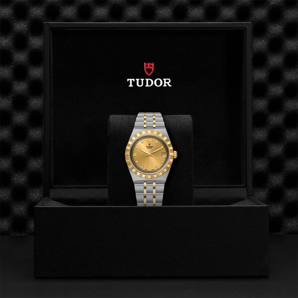 TUDOR Royal Automatic 34 mm Yellow Gold, Stainless Steel and Diamond