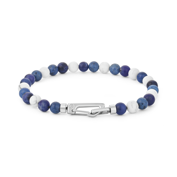 Meisterstück Glacier Stainless Steel and Sodalite Bracelet