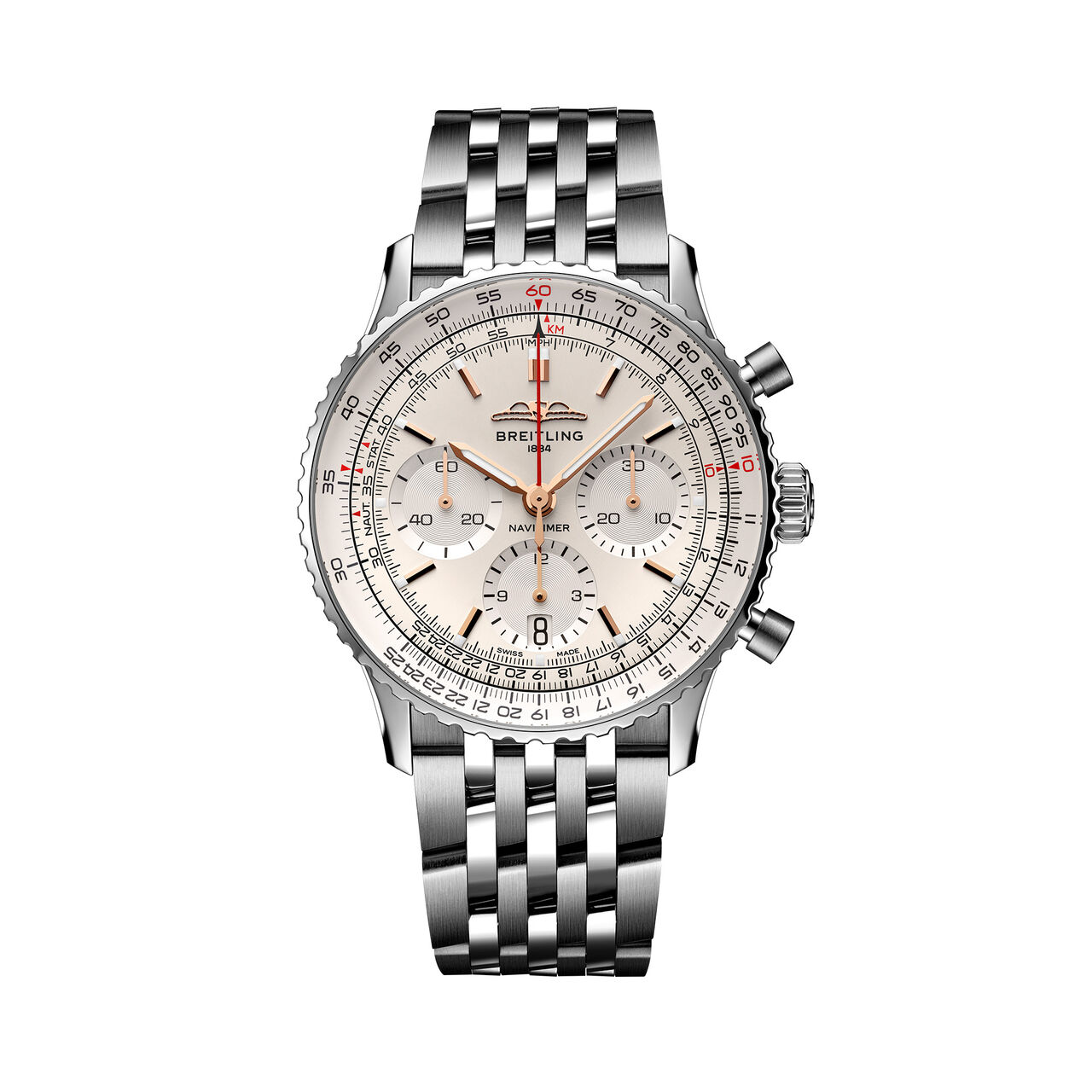 Breitling Navitimer B01 Chronograph Steel 41 - Silver AB0139211G1A1 Front image number 0