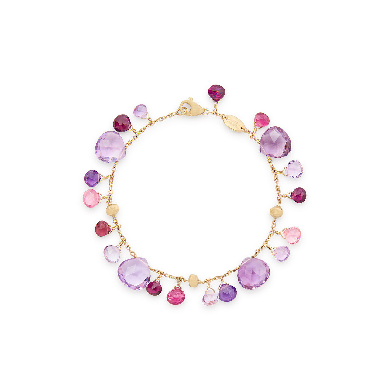 Marco Bicego Bracelet Paradise en or jaune avec Am&eacute;thyste et tourmaline rose BB2584 MIX331 Y 02 image number 0