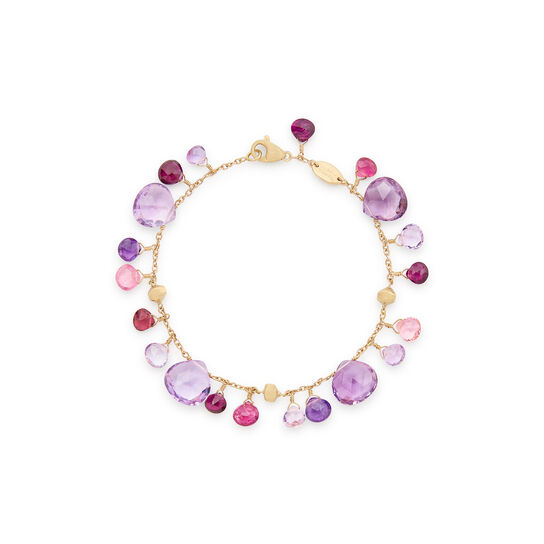 Marco Bicego Bracelet Paradise en or jaune avec Am&eacute;thyste et tourmaline rose BB2584 MIX331 Y 02 image number 0