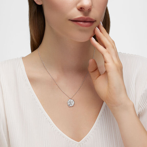 Pendentif Vierge du zodiaque en argent sterling