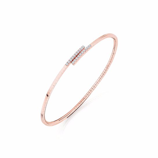 bijoux birks rosee du matin rose gold flex wrap bracelet image number 0