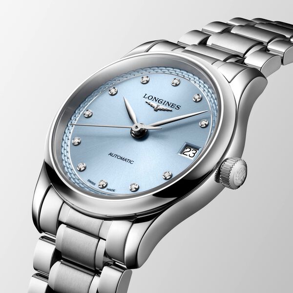 Master Automatic 34 mm Stainless Steel and Diamond