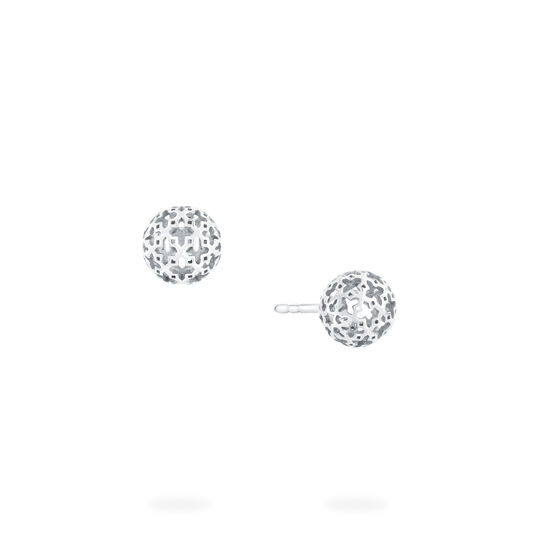 Birks Muse Mesh Ball Earring In Sterling Silver image number 0