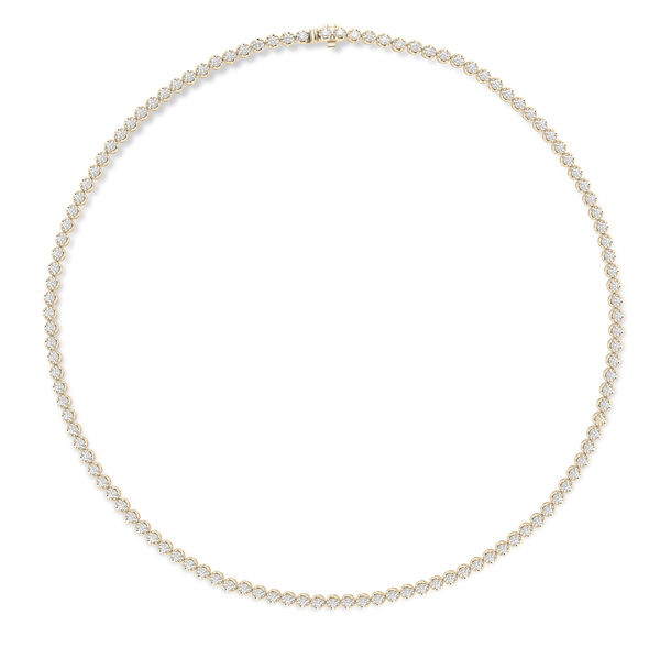 Collier en or jaune et diamants