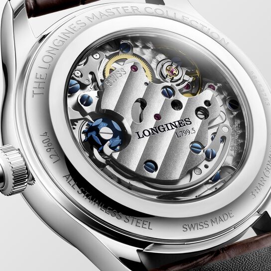 Longines Master Monopusher 41 mm chronographe manuelle en acier inoxydable L2.960.4.78.2 image number 3
