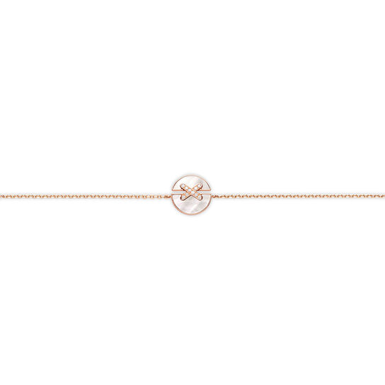 maison birks chaumet jeux de liens harmony rose gold mother of pearl diamond bracelet 084231 image number 0