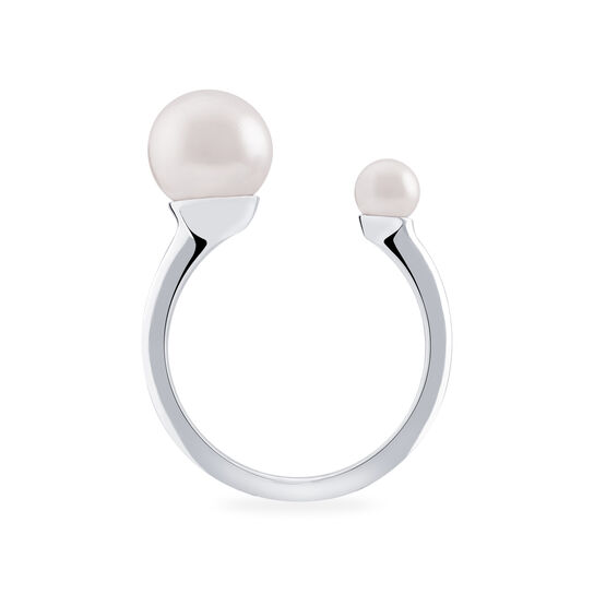 bijoux birks essentials double freshwater pearl ring image number 1
